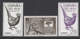 Rio Muni Espagnol / Spanish Rio Muni - 1965 - SG 66 à 68 **(MNH) - Rio Muni