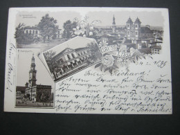 Delcampe - LISSA , Gymnasium  , Seltene Ansichtskarte Um 1899 - Westpreussen