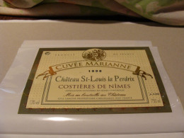 Etiquette De Vin Jamais Collée Wine Label  Weinetikett 1 Etiquettes Languedoc Roussillon Costieres De Nimes St Louis - Languedoc-Roussillon