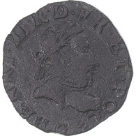 Monnaie, France, Henri III, Double Tournois, 1586, Poitiers, TB+, Cuivre - 1574-1589 Heinrich III.