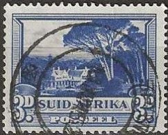 SOUTH AFRICA 1939 Groot Schuur - 3d. - Blue FU (Suid-Afrika) - Used Stamps