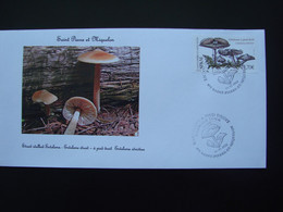 SPM/SAINT PIERRE ET MIQUELON FDC 2022 CHAMPIGNON ENTOLOME A PIED DROIT ENTOLOMA STRICTUS - FDC