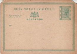 HONG KONG 1895  POST CARD  (*) - Covers & Documents