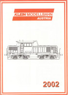 Catalogue KLEIN MODELLBAHN AUSTRIA 2002 ONLY Preisliste Euro - German