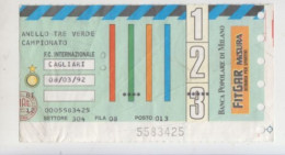 8/03/1992 #  INTER - CAGLIARI  - Calcio  #  Ingresso  Stadio / Ticket  5583425 - Eintrittskarten