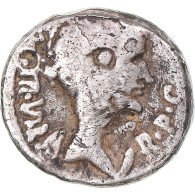 Monnaie, Fulvia, Quinaire, 42 BC, Lugdunum, Contremarque, TB, Argent, Sear:1419 - Republic (280 BC To 27 BC)