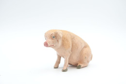 Elastolin, Lineol Hauser, Animals Pig N°4026, Vintage Toy 1930's - Figurines