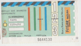 12/04/1992  INTER - PARMA  # Calcio  #  Ingresso  Stadio / Ticket  5644130 - Eintrittskarten