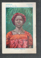 Chromo Afrique Occidentale Femme Yacoma Chocolat CEMOI  Bien 75 X 50 Mm  Colonies Françaises - Otros & Sin Clasificación