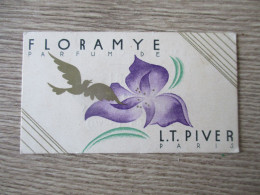 PETITE CARTE PARFUM FLORAMYE PARFUM DE  L.T PIVER PARIS - Publicités Parfum (journaux)