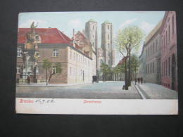 BRESLAU ,  Domstrasse , Seltene Ansichtskarten Um 1906 - Schlesien