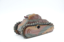 Marklin, Clockwork Tank , ULTRA RARE Normandy Paint Vintage Toy Soldier, Prewar 1930's Like Elastolin, Lineol Hauser - Figurini & Soldatini