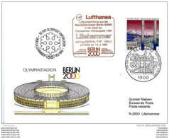 T1-63 - Enveloppe Vol Spécial  Lufthansa Berlin-Oslo 1993 - Winter 1994: Lillehammer