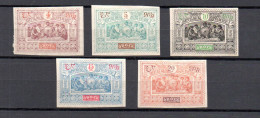 Obock (France) 1894 Old Def. Stamps (Michel 41/45) Nice MLH - Ungebraucht