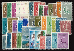 EUROPE EUROPA CEPT 1966 COMPLETE YEAR MNH ** (19 STATES - 37 STAMPS) OFFER! - 1966