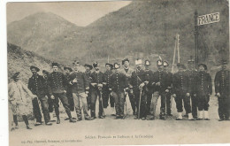 CPA,Th. Douane , Soldats Français Et Italiens A La Frontière , Ed. Chantard - Douane