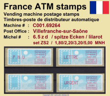 France ATM Stamps C001.69264 Michel 6.5 Zd Series ZS2 Neuf / MNH / Crouzet LSA Distributeurs Automatenmarken Frama Lisa - Viñetas De Franqueo [ATM]