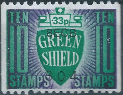 Great Britain-ENGLAND,Green Shield Stamp - 10 P ,Mint - Cinderellas