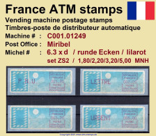 France ATM Stamps C001.01249 Michel 6.3 Xd Series ZS2 Neuf / MNH / Crouzet LSA Distributeurs Automatenmarken Frama Lisa - Timbres De Distributeurs [ATM]