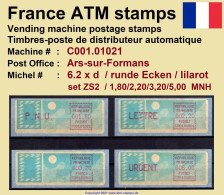 France ATM Stamps C001.01021 Michel 6.2 Xd Series ZS2 Neuf / MNH / Crouzet LSA Distributeurs Automatenmarken Frama Lisa - Machine Labels [ATM]