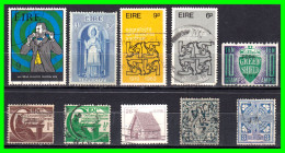 IRLANDA - ( IRELAND – EIRE ) SELLOS AÑO 1968 DE LA SERIE BASICA ANIMALES Y CELTAS - Used Stamps