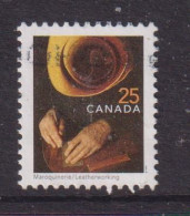 CANADA  -  1999 Traditional Trades Leatherworking 25c Used As Scan - Oblitérés