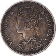 Monnaie, Inde Britannique, Victoria, 1/4 Rupee, 1892, TTB+, Argent, KM:490 - Indonésie