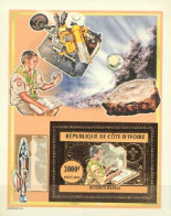 Ivory Coast 2005, Scout, Minerals, Meteor I, Space, Chess, BF GOLD - Côte D'Ivoire (1960-...)