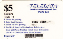 United States - Forces Overseas Phonecard $5 Remote Memory (Fine Used) - Otros & Sin Clasificación