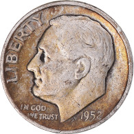 Monnaie, États-Unis, Roosevelt Dime, Dime, 1952, U.S. Mint, Denver, TB+ - 1946-...: Roosevelt