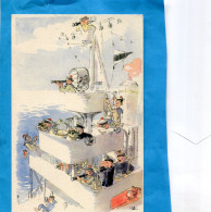 Marine Nationale Carte Illustrée- Les Timoniers -édition Moulot Marseille Années46 - Barcos