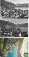 Lot De 3 CP De Montreux En 1910 Et 1936  (CH) - Colecciones Y Lotes