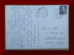 1965 Norge Norway Postcard Bajabreen Fjaerland Sogn Posted Spiterstulen To Great Britain 2scans - Covers & Documents