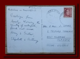 1951 Norge Norway Postcard Olden I Nordfjord Posted Andalsnes To Great Britain 2scans - Storia Postale