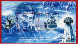 YUGOSLAVIA (Serbia & Montenegro)  2006 Nikola Tesla Birth Anniversary Block MNH / **.  Michel Block 66 - Ongebruikt