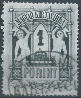 Hungary-MAGYAR KIR TAVIRDA,1874 Revenue Stamp Telegraphs 1 Forint,timbre Télégraphe ,Obliterated - Telegraaf