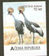 Czech Republic 2016 - Personalised Stamp, Self-adhesive From MS, MNH - Grues Et Gruiformes