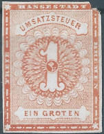 Germany-Deutschland, Hansestadt Bremen,1Groten,Imperf,Mint,small Flaw In The Corner. - Bremen