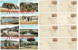 Lot Serie 8 X CPA Aswan Assouan 1921 Savoy Hotel Carl Neufeld Moulin Agypten Egitto Egypt Carte Postale Old Postcards - Other & Unclassified