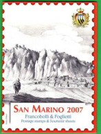 SAN MARINO 2007 FOLDER ANNATA COMPLETA 4 BF** MNH - Full Years