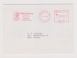 Denmark Danmark 1988 Cover Machine EMA METER Stamp Cachet ODENSE KOMMUNE Sent Domesti (66306) - Maschinenstempel (EMA)