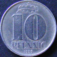 Germany - DDR - 1979 - KM 10 - 10 Pfennig - VF - Look Scans - 10 Pfennig