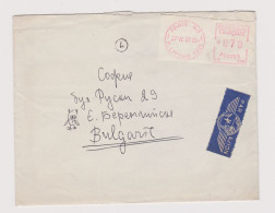 France 1961 Airmail PARIS 43 Cover Machine EMA METER Stamp Sent Abroad To Bulgaria (66276) - Covers & Documents