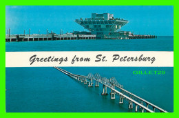 ST PETERSBURG, FL - THE PIER & SUNSHINE SKYWAY - 1984 FNC INC - - St Petersburg