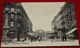 MONS  -     Rue De La Station Et La Gare  - Monument Houzeau - Mons