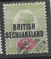 Bechuanaland VFU 1891 6,5 Euros - 1885-1964 Protectorat Du Bechuanaland