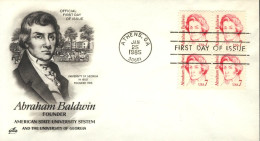 USA  FDC  Abraham Baldwin - 1981-1990