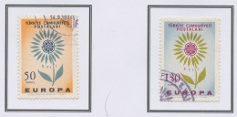 Europa CEPT 1964 Turquie - Türkei - Turkey Y&T N°1697 à 1698 - Michel N°1917 à 1918 (o) - 1964