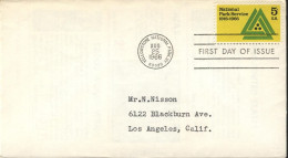 USA FDC  Park Service - 1961-1970