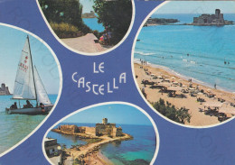 CARTOLINA  CROTONE,CALABRIA-LE CASTELLA-STORIA,MEMORIA,CULTURA,RELIGIONE,IMPERO ROMANO,BELLA ITALIA,VIAGGIATA 1981 - Crotone